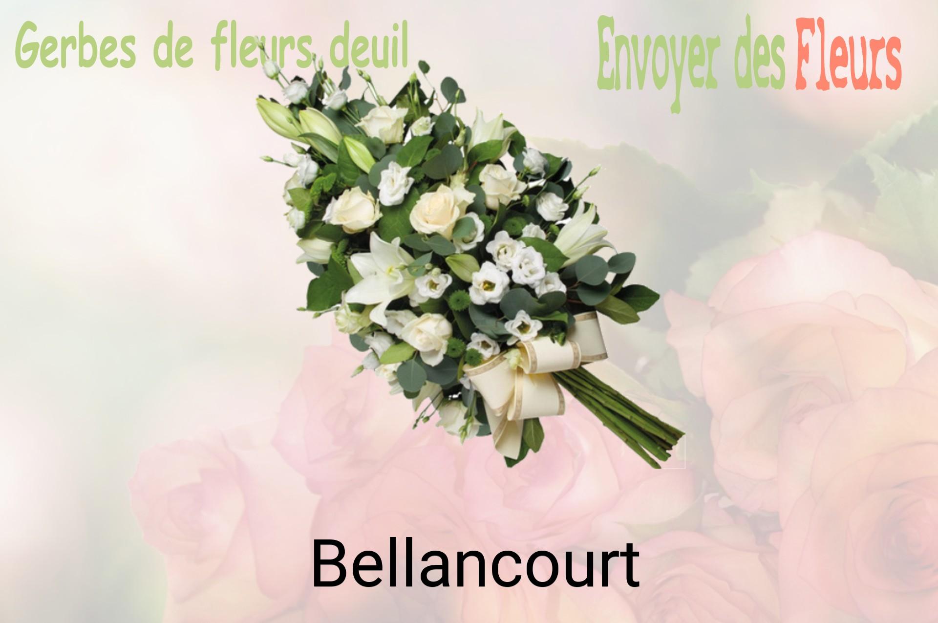 Gerbe de fleurs de deuil livrée à Bellancourt